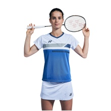 Koszulka sportowa Yonex Crew Neck Club Team 2023 niebiesko/biała damska